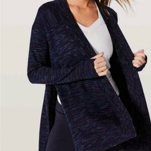 Lululemon BLISSFUL Zen Lightweight Merino
Wool Side Split Open Cardigan Sweater